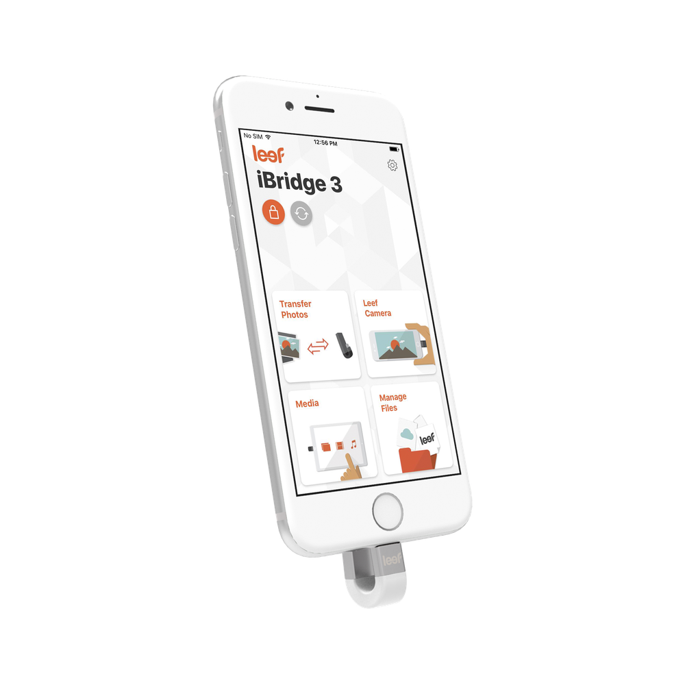 iBridge with Silver iPhone product example